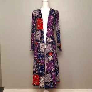 LuLaRoe Patchwork Pattern Sarah Cardigan
